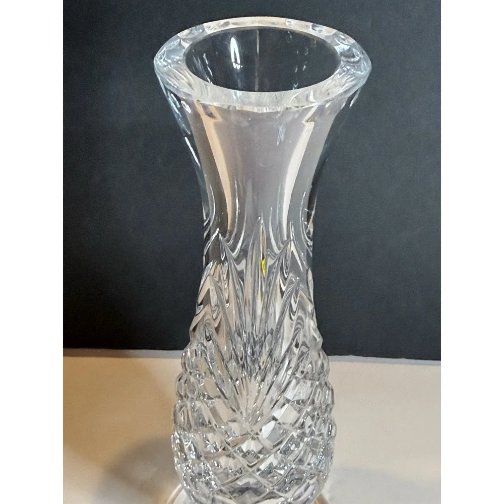 Vintage Wedgwood Crystal Majesty Bud Vase Flowers Yugoslavia 7.5